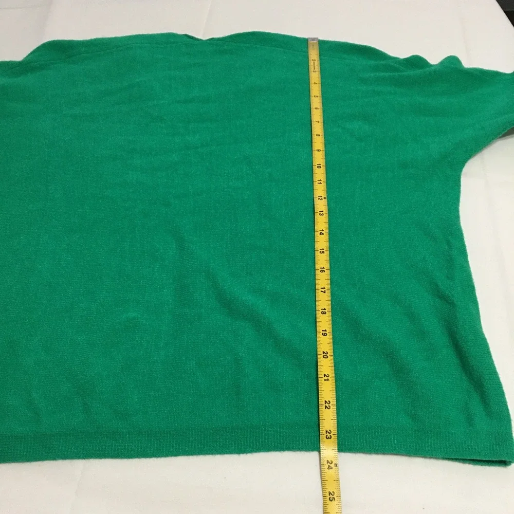 Lilly Pulitzer Womens Sevie Sweater Large Green Dolman Sleeve V-Neck